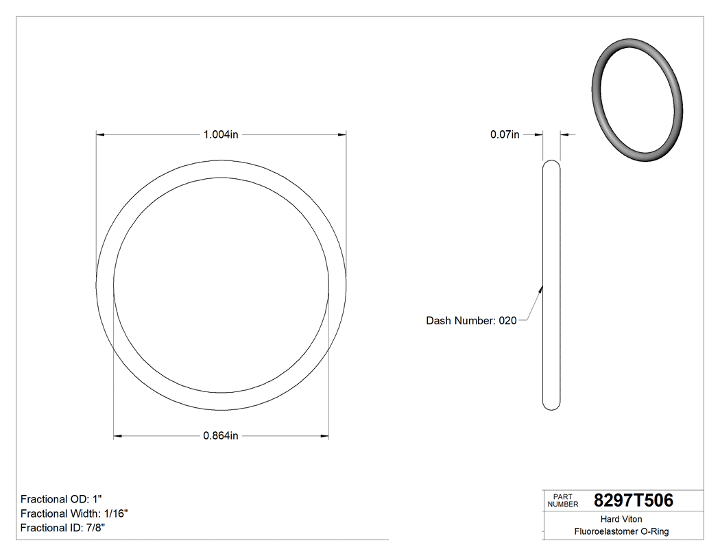 Technical drawing - 8297T506